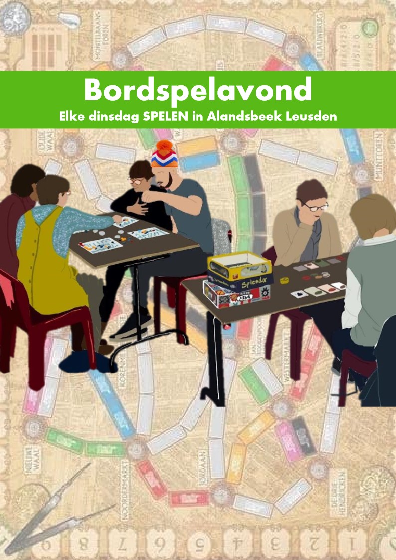 Bordspelavond in Wijkkamer Alandsbeek